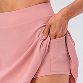 economico Gonne e Skorts da Donna-Per donna Tinta unita Gonna casual Gonne da tennis Gonne a pieghe Gonna sportiva Elastico Traspirante Tennis Pickleball Yoga Pantaloni Nero Bianco Rosa Abbigliamento da tennis
