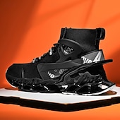 economico Scarpe da Corsa per Uomini-sneakers da uomo in rete rossa: design leggero con supporto ammortizzato, ideali per lo shopping natalizio e le occasioni festive