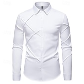 baratos Fantasias masculinas dos anos 1920-Loucos anos 20 Anos 20 Retro Vintage Blusa / Camisa Mafioso Padrinho Corte Justo Fantasia Homens Baile de Máscaras Traje de festa para noite Negócio / Cerimônia / Casamento Festa de Solteira Adulto