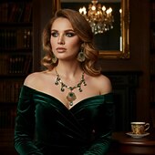 abordables Collier pour femme-Parure traditionnelle indienne de collier et boucles d&#039;oreilles ornée de pierres précieuses colorées et de perles - bijoux de mariée et de fête