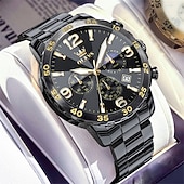 cheap Quartz Watches-The New Olevs Men&#039;S Business Watch Features A Luminous Moon Phase Calendar Small Three-Hand Multi-Functional Digital Large Dial Quartz Watch Which Is A Fashionable Casual Waterproof And Sporty Me