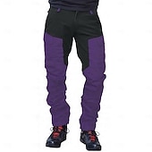 cheap Cargo Pants-Men's Cargo Pants Cargo Trousers Combat Trousers Hiking Pants Buttons Multi Pocket Elastic Cuff Color Block Comfort Quick Dry Casual Daily Holiday Sports Fashion Purple Orange