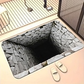 cheap Doormats-3D Optical Illusion Doormat Visual Trap Floor Mat Non Slip for Doorway Entryway Bathroom Kitchen Indoor Outdoor Diatomaceous Earth Quick Dry Absorbent 20 x 31 inch