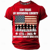  4. juli 2026 250. minnedag Patriotisk Patriot Amerikansk Flag T-skjorte