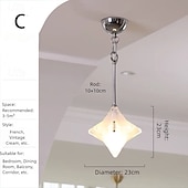 halpa Saarivalot-Art Deco -tähtiriippuvalaisin - geometrinen himmeälasiriipus