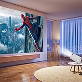 رخيصةأون بروجيكتورات-بروجكتور محمول HY200 1080P جهاز بروجكتور أفلام بزاوية قابلة للتعديل 270 درجة للهواتف/الكمبيوتر المحمول/صندوق التلفاز مكبر الصوت ومدخل HDMI/USB هدية عيد الحب