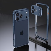 זול נרתיקים לאייפון-טלפון מגן עבור iPhone 17 Pro Max מסגרת באמפר אולטרה דק תבנית גאומטרית מתכת