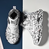 preiswerte Lässige Sneakers-Rote Herren-Sneaker für den Alltag – modisches Design mit auffälligen Prints, ideal als Weihnachtsgeschenk und für festliche Outfits