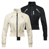 abordables Conjuntos de Ropa de Mujer-Mujer Chaqueta de Ciclismo Jersey de descenso Manga Larga MTB Bicicleta Montaña Ciclismo Carretera Invierno Otoño Negro / naranja Naranja blanco Color sólido Bicicleta Mantiene abrigado Cremallera