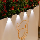 olcso Kültéri falilámpák-4 db napelemes, vízálló kültéri fali lámpa, 1/2/3/4 LED, villakertbe, lépcsőházba, erkélyre, kerítésbe, verandára, dekorációs világításba