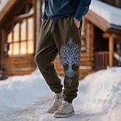 abordables jogging-Homme Viking Arbre de la vie Art celtique Joggings Pantalon Jogger Pantalons Taille Moyenne Taille élastique à cordon Vintage Rétro Extérieur Camping &amp; Randonnée Chasse Pantalon de survêtement