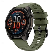 abordables Correas de reloj Garmin-Correa de silicona Quickfit de 22 mm y 26 mm para relojes inteligentes Garmin Fenix 7X, 7 Solar, 6X, 6 Pro, 5, 5X Plus, 3, 3H y Epix.