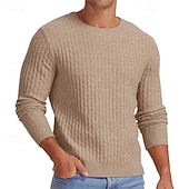 ieftine pulover pentru bărbați-Bărbați Pulover Pulover pulover Striat Tricotat Topuri obișnuite Tricotat Croi Slim Simplu Stil Nautic Îmbrăcăminte tricotată Contemporan Casual Purtare Zilnică Îmbrăcăminte Toamnă Toamna iarna Negru