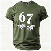  Bărbați Grafic mâini 67 Tricou Tricouri amuzante Cămașă cu mânecă scurtă Manșon scurt Tricou Tipărire 3D Stil Nautic Cămașă Modă Designer De Bază Zilnic Vacanță Stradă Albastru piscină Negru