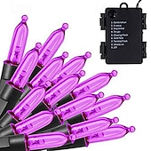 ieftine Parte-Lumini Roșii și Verzi Lumini Mini Conectabile Lumini pentru Copaci cu Fir Verde pentru Petreceri Interioare și Exterioare