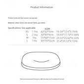 abordables Housse de canapé pour animaux de compagnie-Tapis de lit pour animaux de compagnie épais et chaud pour chiens et chats coussin en coton amovible et lavable coussin de sol réversible matelas confortable pour animaux de compagnie gris et marron