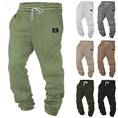 economico pantaloni da jogging-Per uomo Pantaloni da tuta Joggers Pantaloni Pantaloni a Nido d'Ape Coulisse Tasca Elastico in vita Semplice Comodità Morbido Lunghezza intera Casuale Quotidiano All'aperto Moda Stile Classico Verde