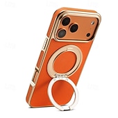 Недорогие Чехлы для iPhone-телефон Кейс для Назначение iPhone 17 Pro Max 16 15 14 Pro Max 13 Pro Max Кейс на заднюю панель со стендом Защита от удара Ретро Покрытие