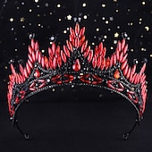 cheap Tiaras &amp; Crowns-Crown Tiaras Headdress Alloy Wedding Birthday Elegant Vintage With Rhinestone Crystal Headpiece Headwear