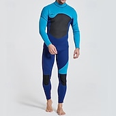 economico Mute, tute da sub e indumenti anti-abrasione-Per uomo 3mm Muta da sub in neoprene Rash Guard completo per il corpo Costume da surf intero Color-blocking Caldo Protezione UV Manica Lunga Mute da immersione Surf Canoa Snorkeling Inverno