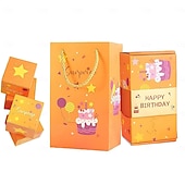 זול מתנות-קופסת מתנה קופצת הפתעה קופצת קפיצה לימי הולדת, יום האהבה, חג המולד, חתונות, פסטיבלים, מזומן, פיצוץ, קופסת מעטפה אדומה יוקרתית, קופסת מתנה למסיבה