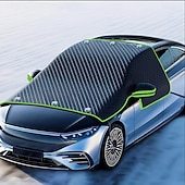 Недорогие Чехлы для автомобиля-подходит для всех моделей автомобилей - прочный чехол для лобового стекла из ткани Оксфорд с защитой от ультрафиолета и функцией защиты от снега, простой в установке и долговечный, обеспечивает