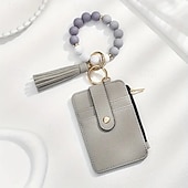 baratos Até 30 $-pulseira chaveiro carteira chaveiro de contas de silicone pulseira de contas de silicone chaveiro carteira chaveiro elástica pulseira