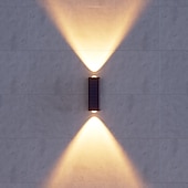 baratos Candeeiros Luzes de Exterior-Conjunto de 4 luminárias solares de parede para exterior, à prova d'água, para pátio, jardim, varanda, cerca ou alpendre, ideais para decoração de Natal e feriados.