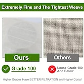 voordelige Keukengerei &amp; Gadgets-2/4/6 stuks kaasdoek om te zeven, 20x20 inch klasse 100 voorgesneden ongebleekte mousseline doek met randen, herbruikbaar voor yoghurt, sap, koken en kalkoen