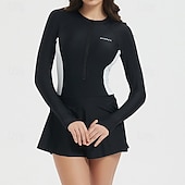 levne Rash guardy One Piece-Dámské Ochrana proti vyrážce Plavky Blokování barev UPF50+ Prodyšné Plavky Surfování Kanoe Šnorchlování Jaro