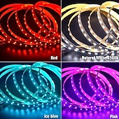 お買い得  リモコンコントロール-2.5m 5メートル 7メートル ライトセット 60 LED 5050 SMD 12mm 1セット RGB LEDストリップライト パーティー ホリデー 接続可 110-240 V 24 V