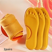 Недорогие отопление охлаждение-2 пары стелек с подогревом, термостатические стельки с массажным эффектом, с эффектом памяти, стельки с поддержкой свода стопы, зимние с подогревом для мужчин и женщин