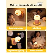 voordelige Nursery Night Lights-Nachtlampje voor de kinderkamer, magnetische wandlamp met kattenklauw, aanraaklamp voor op het bed, schattig dimbaar siliconen nachtlampje, grappig cadeau voor tieners en volwassenen, decoratie voor