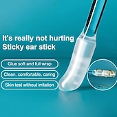 preiswerte Persönliche Pflege &amp; Gesundheit-48 Stück (24 Stück/Beutel) Ohrreiniger mit Doppelkopf, schonendes Ohrreinigungswerkzeug, Spezialwerkzeug zur Ohrenpflege und Ohrenschmalzreinigung