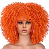 cheap Carnival Wigs-Carnival Wig 2026 Blonde Pink Red Afro Afro Curly Short Synthetic Festival Wig Mardi Gras Parade Cosplay Costume Hair for Women