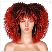 cheap Carnival Wigs-Carnival Wig 2026 Blonde Pink Red Afro Afro Curly Short Synthetic Festival Wig Mardi Gras Parade Cosplay Costume Hair for Women