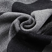 economico Sciarpe e Guanti da uomo-Per uomo Sciarpa rettangolare All'aperto Abbigliamento Quotidiano Casual Giallo Chiaro Nero Sciarpa A righe