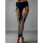 Χαμηλού Κόστους Τέχνη &amp; Σχεδίαση Εκτύπωση-Γυναικείες Βίκινγκ Μπόχο Κολάν Vintage Εθνοτική Στιλ Ολόκληρου Μήκους Ψηλόμεσα Γραφικά Αφηρημένα 3D Εκτύπωση Γρήγορο Στέγνωμα Αερισμός Μαλακά Ελαστικά Επίσημα Διακοπές Ροζ Καλοκαίρι Άνοιξη Φθινόπωρο