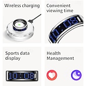 halpa Älykkäät rannekkeet-SR16 Älykello 0.1 inch Älykäs rannekoru Älykello Bluetooth Lämpötilan valvonta Askelmittari Aktiivisuuden seuranta Yhteensopiva Android iOS Naisten Miehet Vedenkestävä IPX-8 22 mm: n kellokotelo