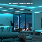 זול תקע רצועת אורות-10מ' 2x10m ערכות תאורה 320 נוריות COB 8 מ"מ 1set לבן חם לבן לבן נטו רצועת אורות LED נדבק לבד 220-240 V