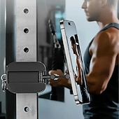 رخيصةأون حامل هاتف-حامل هاتف مغناطيسي 3 في 1 للاستخدام في صالة الألعاب الرياضية، مغناطيسات قوية تلتصق بالأسطح المعدنية، حامل هاتف محمول للصالات الرياضية/السفر