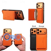 billige iPhone-etuier-telefon Etui Til iPhone 17 Pro Max 17 Air 17 16 15 14 Pro Max Plus 13 Pro Max Bakdeksel med stativ Støtsikker Kontor / Bedrift PU lær