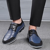 economico Scarpe casual degli uomini-scarpe slip-on trapuntate rosse e nere da uomo con lacci elastici - calzature casual alla moda per le uscite del fine settimana