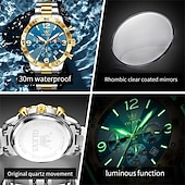 cheap Quartz Watches-The New Olevs Men&#039;S Business Watch Features A Luminous Moon Phase Calendar Small Three-Hand Multi-Functional Digital Large Dial Quartz Watch Which Is A Fashionable Casual Waterproof And Sporty Me