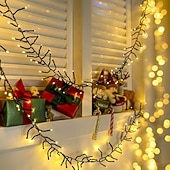 Недорогие LED ленты-Светодиодная гирлянда для рождественской елки, 10 м, 500 светодиодов, гирлянда с теплым белым светом, 8 режимов мерцания, декоративная гирлянда для домашнего рождественского праздничного освещения,