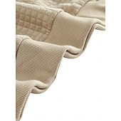 preiswerte Einfache Sweatshirts-Herren Zip Up Sweatshirt Waffel-Sweatshirt Pullover Schwarz Weiß Marineblau Khaki Dunkelgray Halber Reißverschluss Einfach Reißverschluss Tasche Arbeit Sport &amp; Outdoor Lässig ohne Druck Aktiv Vintage