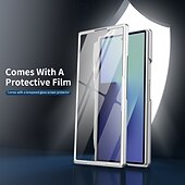 baratos Capa Samsung-telefone Capinha Para Samsung Galaxy Dobra Z 7 Dobra Z 6 Z Fold 5 Z Fold 4 Z Fold 3 Capa articulada Com Suporte e protetor de tela Proteção de corpo inteiro Retro PC Metal