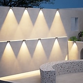 olcso Kültéri falilámpák-4 db napelemes, vízálló kültéri fali lámpa, 1/2/3/4 LED, villakertbe, lépcsőházba, erkélyre, kerítésbe, verandára, dekorációs világításba