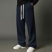 economico Gamba Dritta-Per uomo Pantaloni da tuta Pantaloni Pantaloni in velluto a coste Pantaloni della tuta a gamba dritta Coulisse Tasca Elastico in vita Semplice Comodità Morbido All'aperto Casuale Quotidiano Moda