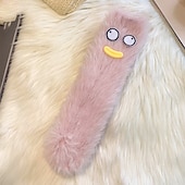 billiga Hemma kläder-Unika och roliga fula strumpor, fluffiga monsterstrumpor för kvinnor, mjuka plyschiga vinterstrumpor med aliendesign och 3D-ögon och leende, mysiga, pälsiga tofflor för hemmet eller present